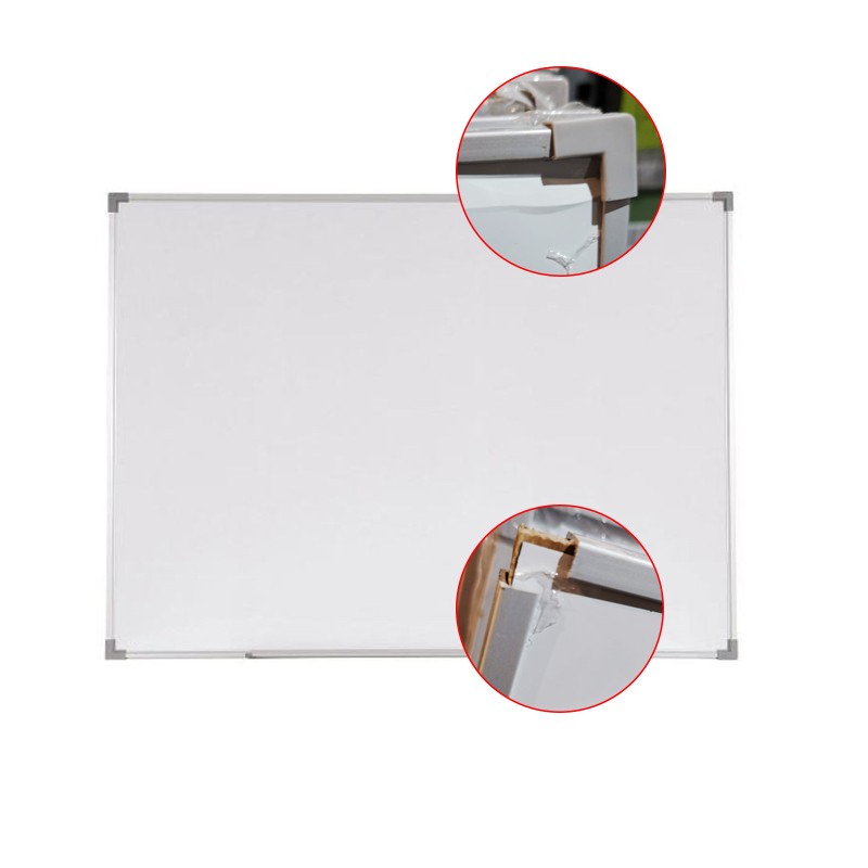 Tabla magnetica whiteboard, rama aluminiu slim, suport markere, 90x120 cm, RESIGILAT - imagine 14